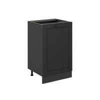 DULAP DE BAZĂ DE BUCĂTĂRIE R-Line, Casă de țară antracit/antracit, 50 cm fără blat de lucru - antracit, compozit lemnos (50/81.6/46cm) - Vicco