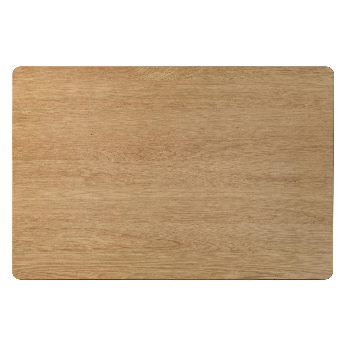 ESSTISCH - Eiche / Schwarz - Eichefarben, Holzwerkstoff/Metall (80/120/75cm) - home24