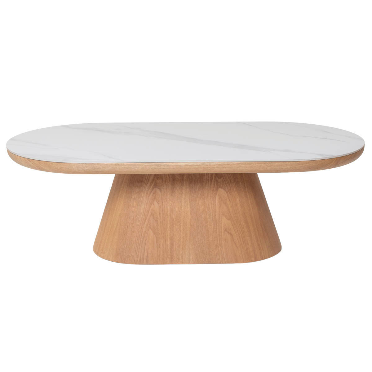 COUCHTISCH aus Keramik 120x60x38cm, natur - Braun, Holz (120/60/38cm) - Giga Meubel