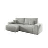 ECKSOFA MILKY 255/148 in Bouclé Hellgrau links - Hellgrau, Holz/Holzwerkstoff (255/148cm) - Deine Möbel 24
