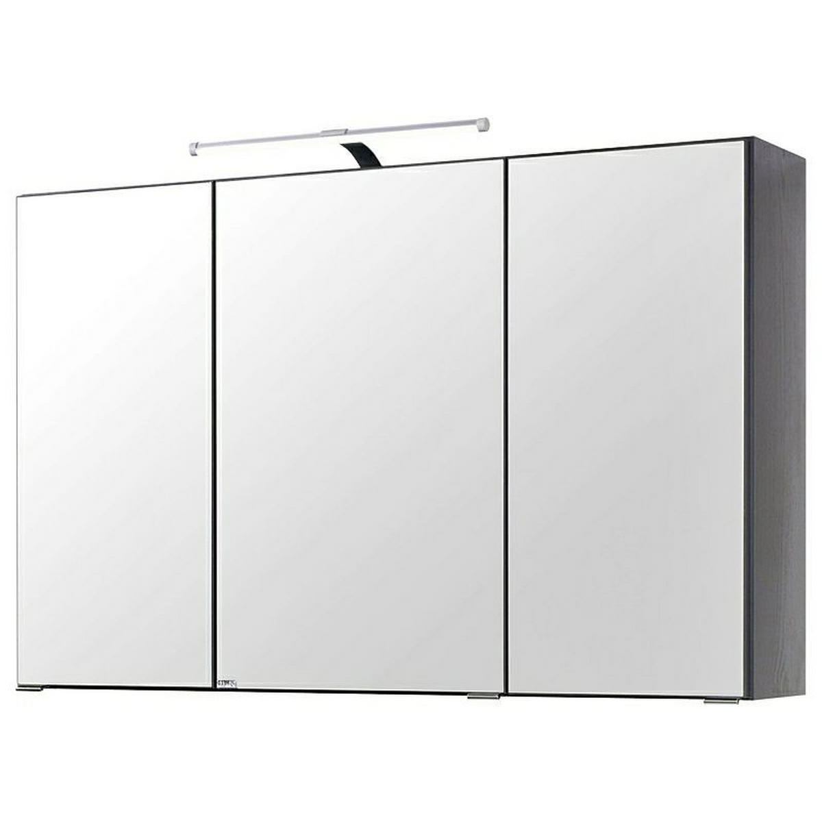 BADMÖBEL-SET 4-TLG. Florido-03 - Grau, Holzwerkstoff (210/200/47cm) - Lomado