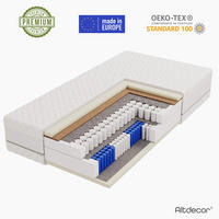 MATRATZE 100x200 Härtegrad H3 & H4 - 28 cm Taschenfederkernmatratze Bett Matratzen MINTA - Weiß, Kunststoff - ALTDECOR