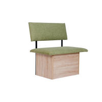 SITZBANK Das Raumwunder - Eichefarben/Grün, Holzwerkstoff/Textil (48/88/85cm) - Kundler Home