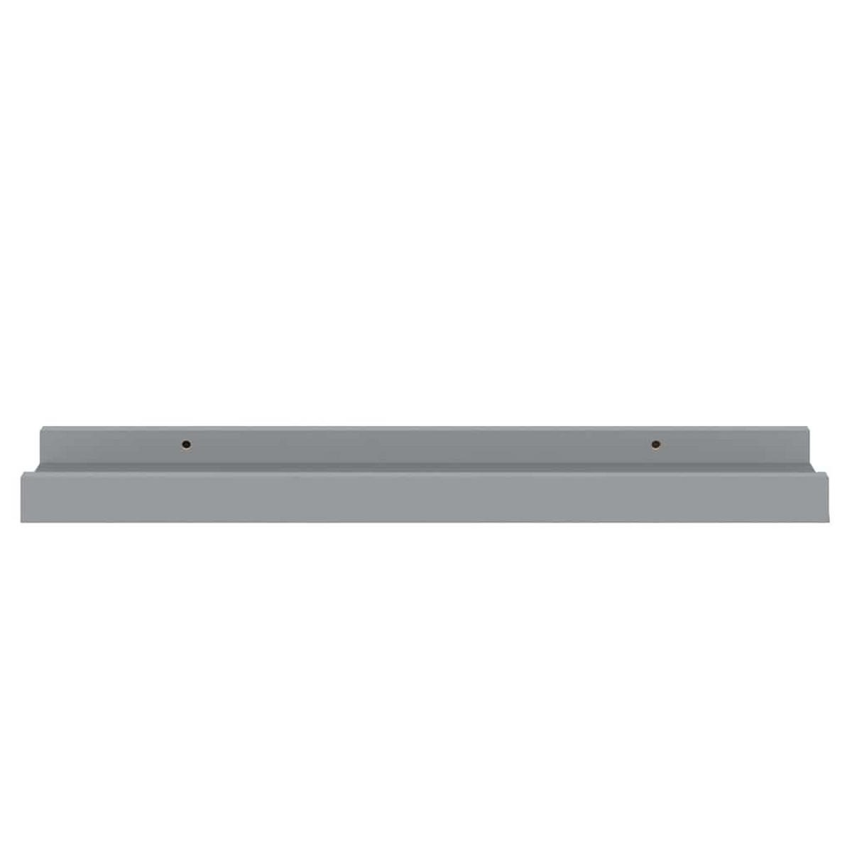 BILDERLEISTEN 2Er Set Grau 40/9/3 Cm Mdf - Grau, Holzwerkstoff (9/3/40cm) - vidaXL