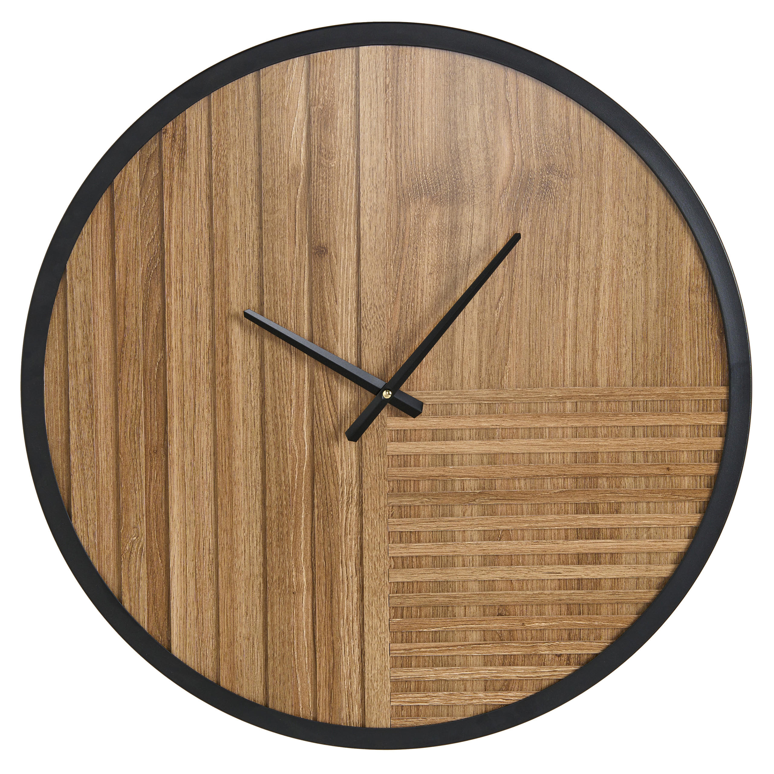 WANDUHR Braun Durtal - Schwarz/Braun, Kunststoff (60/60/3cm) - Beliani