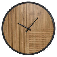 WANDUHR Braun Durtal - Schwarz/Braun, Kunststoff (60/60/3cm) - Beliani