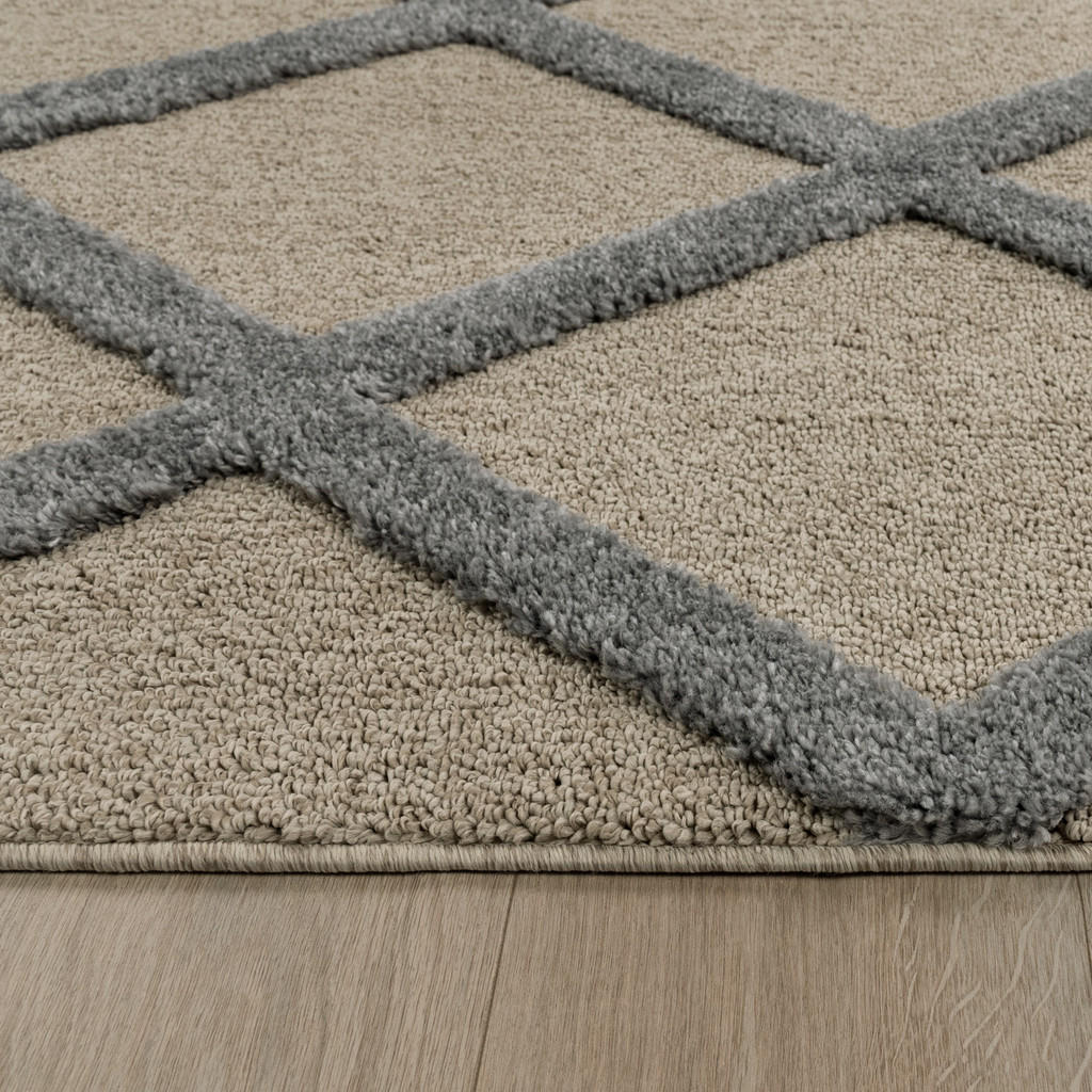 Thumbnail - Paco Home Hochflorteppich, Grau, Textil, Rechteckig, 160x220 cm, strapazierfähig, für Fußbodenheizung geeignet, Teppiche...