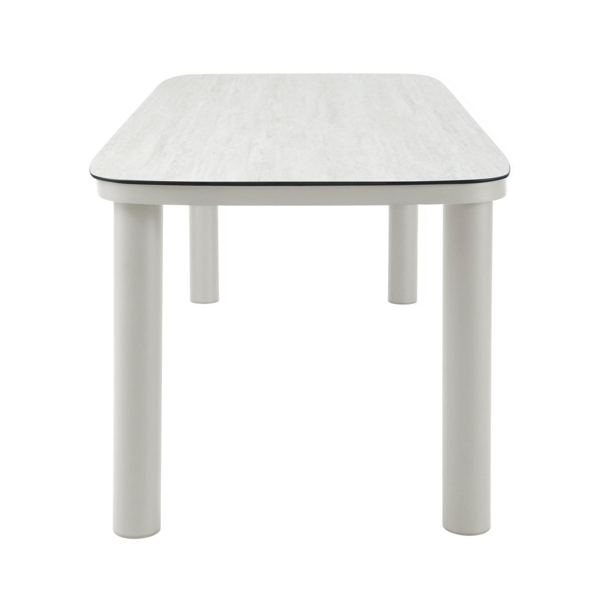 GARTENTISCH, Beige - Beige, Metall (213/90/75cm) - Oviala