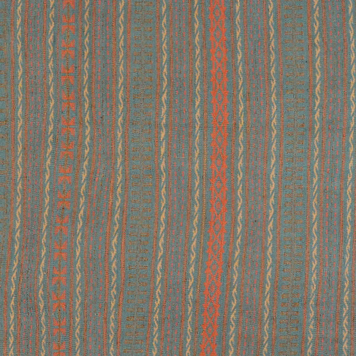 HANDWEBTEPPICH Kelim Kordi Blau 246/172 cm Schurwolle - Blau, Textil (172/246cm) - Looma