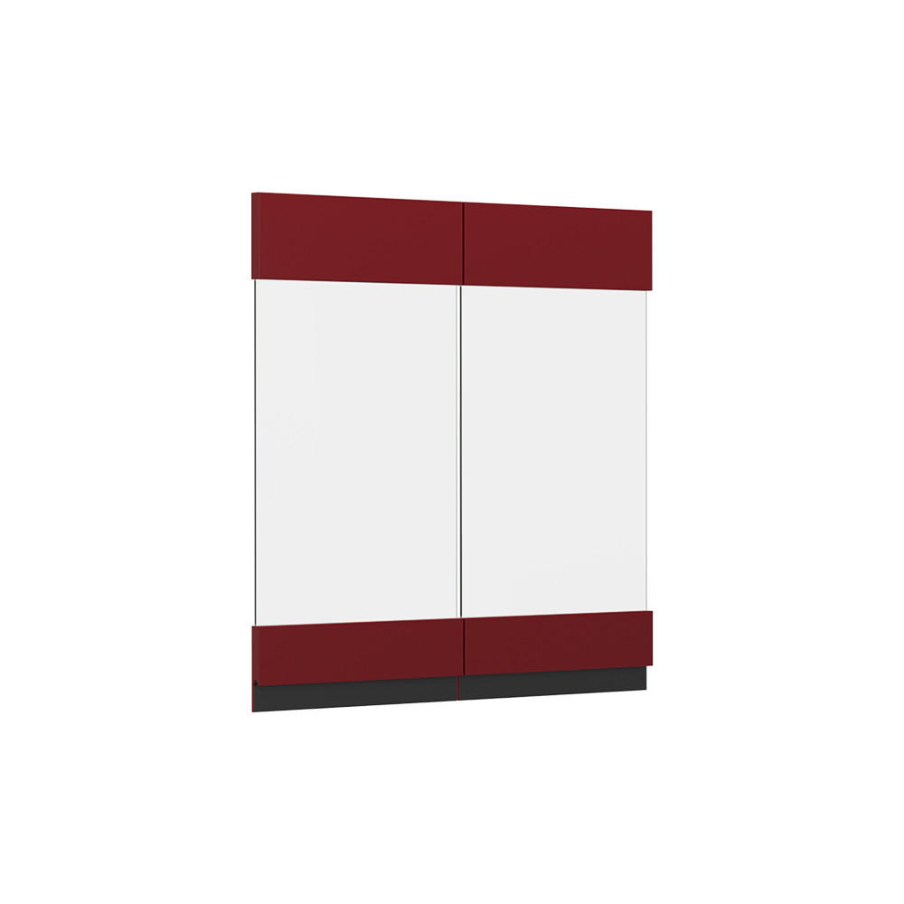 Vicco KUCHYŇSKÁ DVÍŘKA R-Line Červená 59.2 x 59 cm nábytková čela pro závěsnou vitrínu