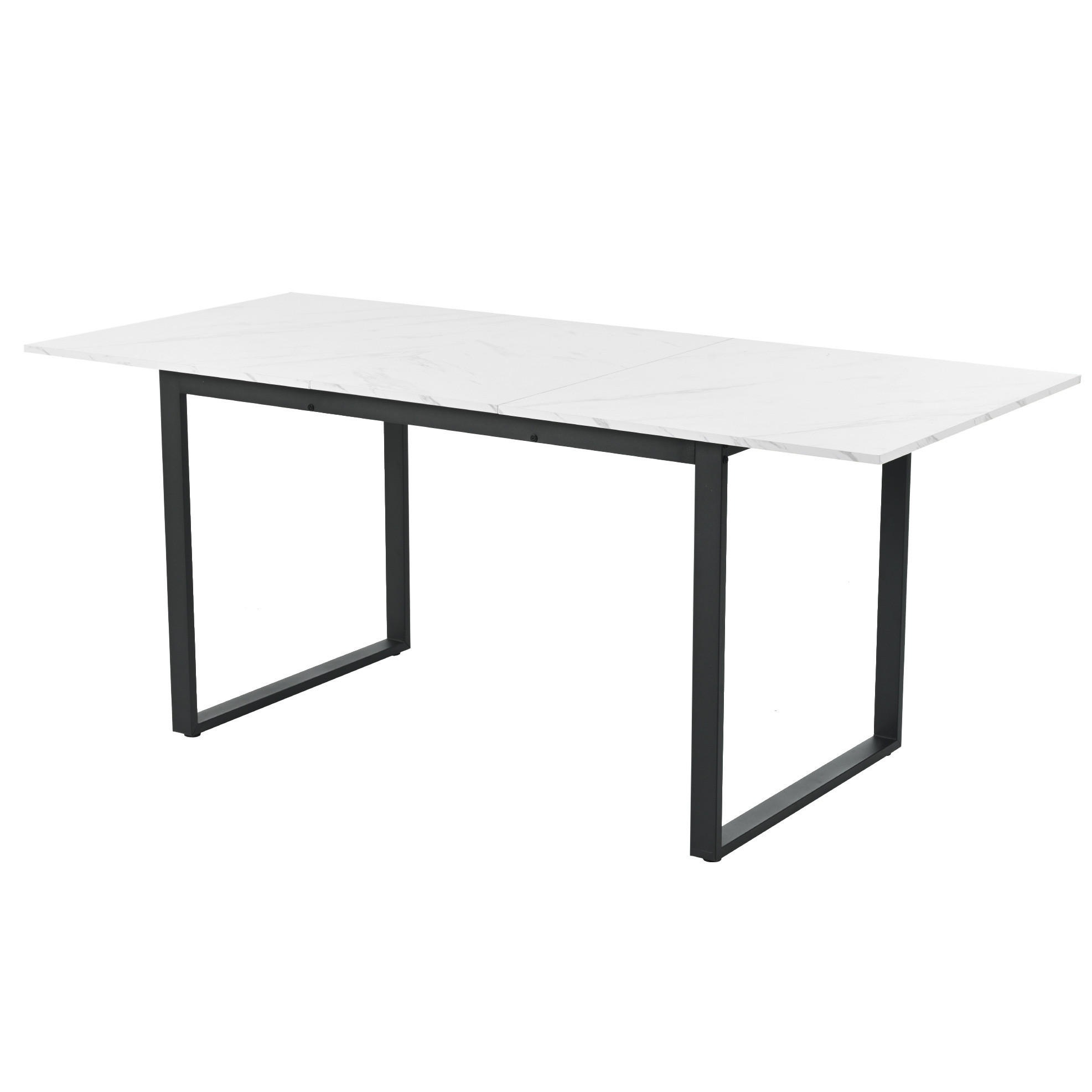 Meubliv Esstisch Weiß 80x75x180 cm