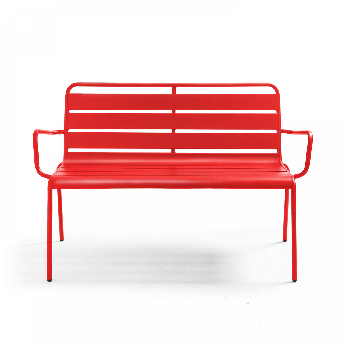 GARTENBANK, Rot - Rot, Metall (55/85/126cm) - Oviala