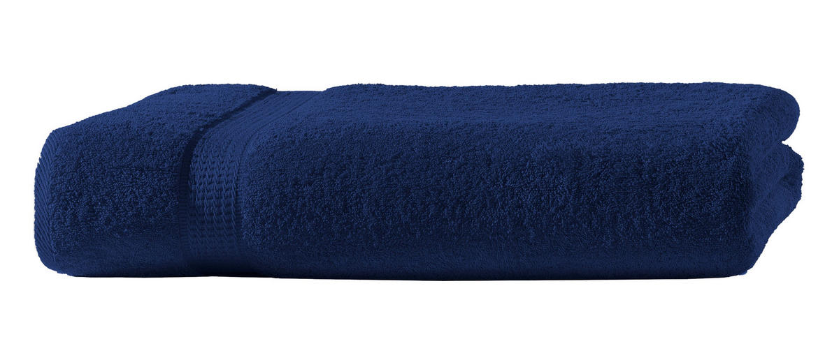 BADETUCH 100x150 cm Frottier Handtücher aus 100% Baumwolle, Navy Blau 500g/m2 - Dunkelblau, Textil (100/150cm) - Carpe Sonno