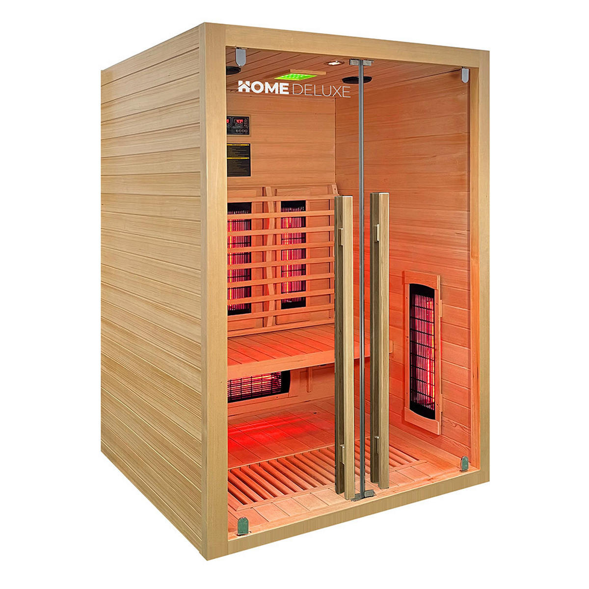 INFRAROTKABINE SONORA M - Größe: M - Naturfarben, Holz (135/190/105cm) - Home Deluxe