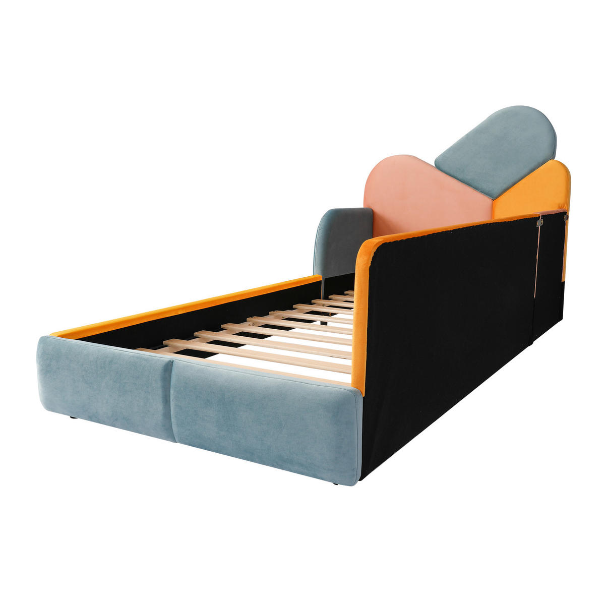 POLSTERBETT 90/200 cm DE-32709 mit weicher Polsterung Mehrfarbig - Multicolor, Holzwerkstoff (90/200cm) - ComfortXL