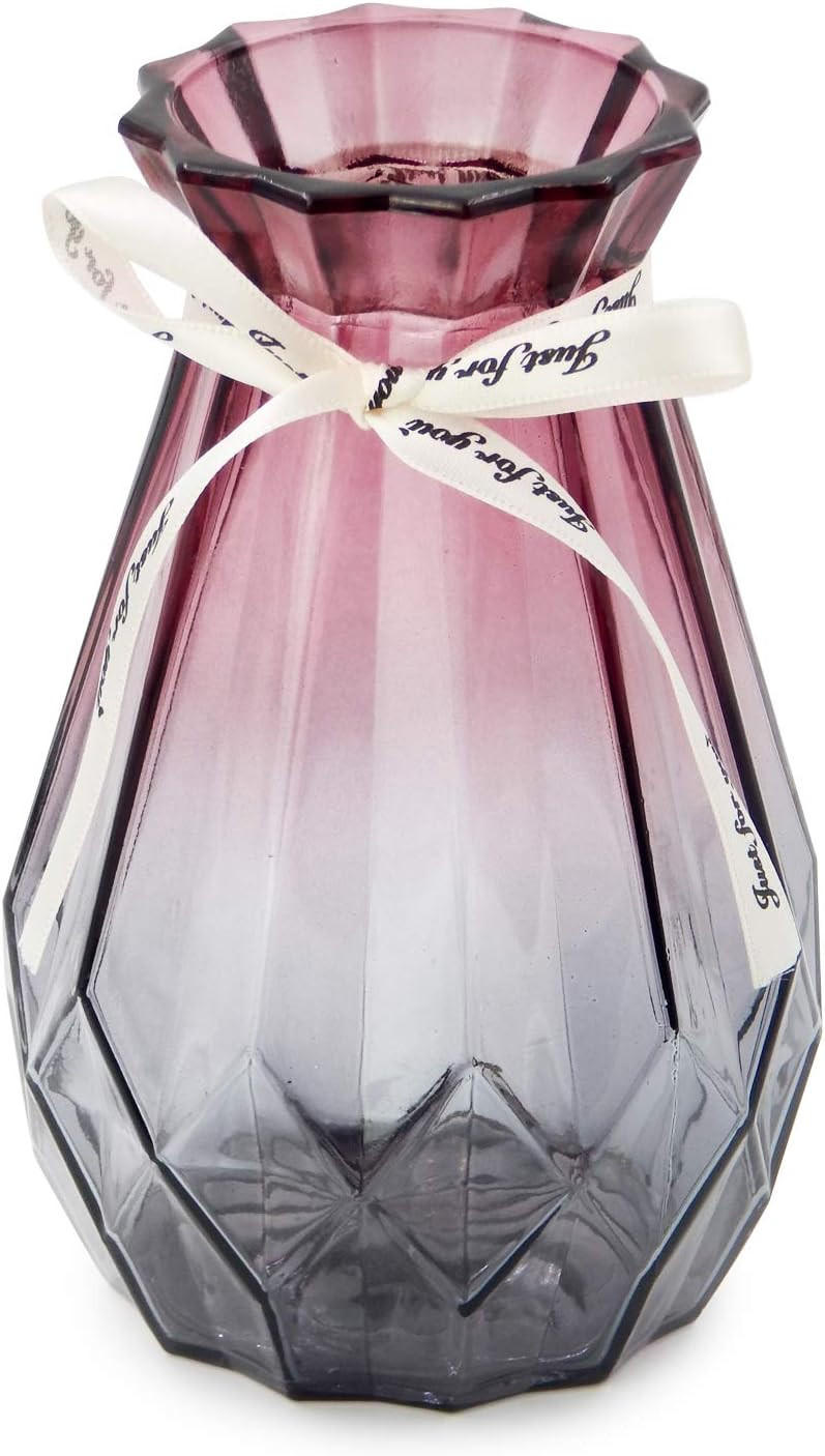 VASE Glas - Pink, Glas (10cm) - LIBRATON