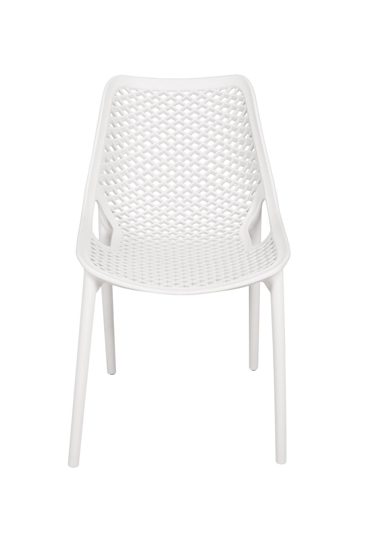 GARTENSTUHL 2er Set Erik Weiß Gartenstühle - Weiß, Kunststoff (50/83/60cm) - DELUKE