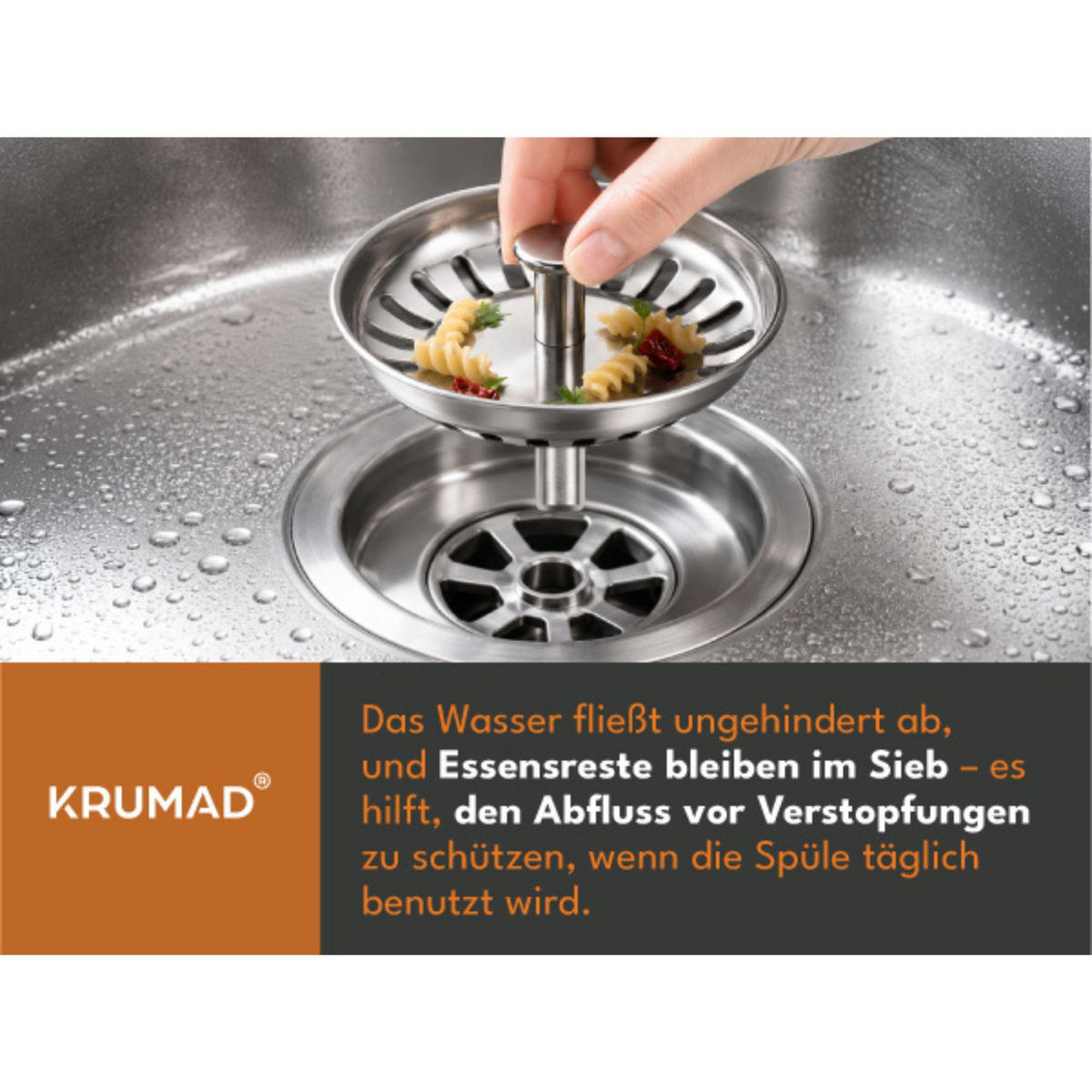 SIEBKÖRBCHEN 79mm - Silbereichenfarben, Metall (7.9/5/7.9cm) - KRUMAD