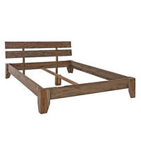 BETT Massivholz Sheesham 140 x 200 x 75 grau NATURE GREY #210 - Grau, Holz (140/200cm) - Massivmoebel24