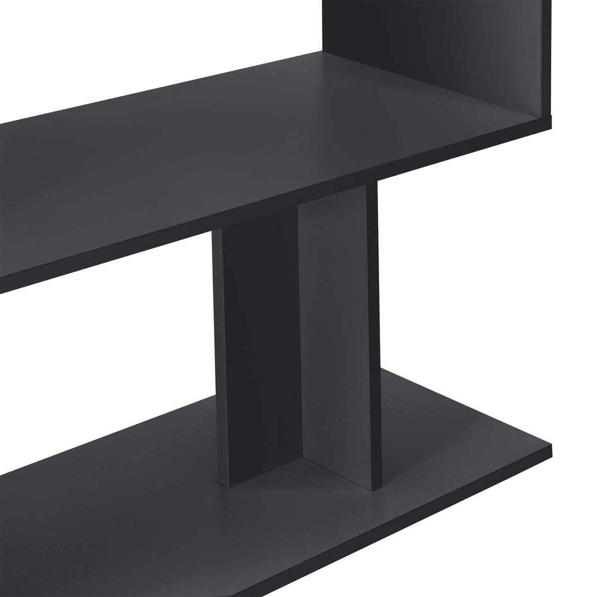 SCHREIBTISCH Arendal - Dunkelgrau, Holzwerkstoff (50/120/76.5cm) - [en.casa]