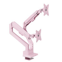 MONITORARM Alzare Neo Duo Rosa - Pink, Metall (51/99/50cm) - Arozzi