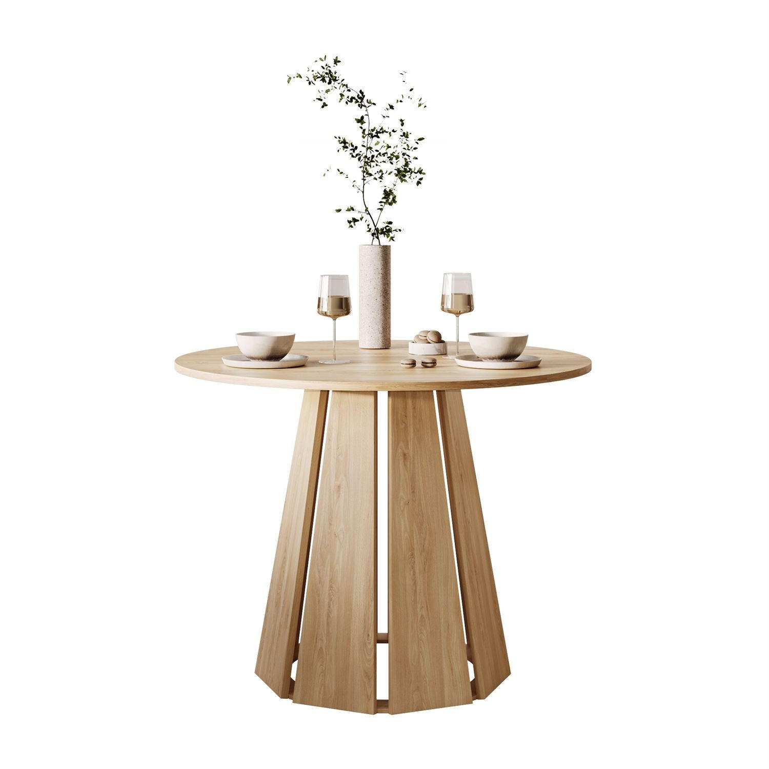 ESSTISCH SILVA nicht ausziehbar, Naturbuche - Buchefarben, Holzwerkstoff (100/100/76cm) - Lookway