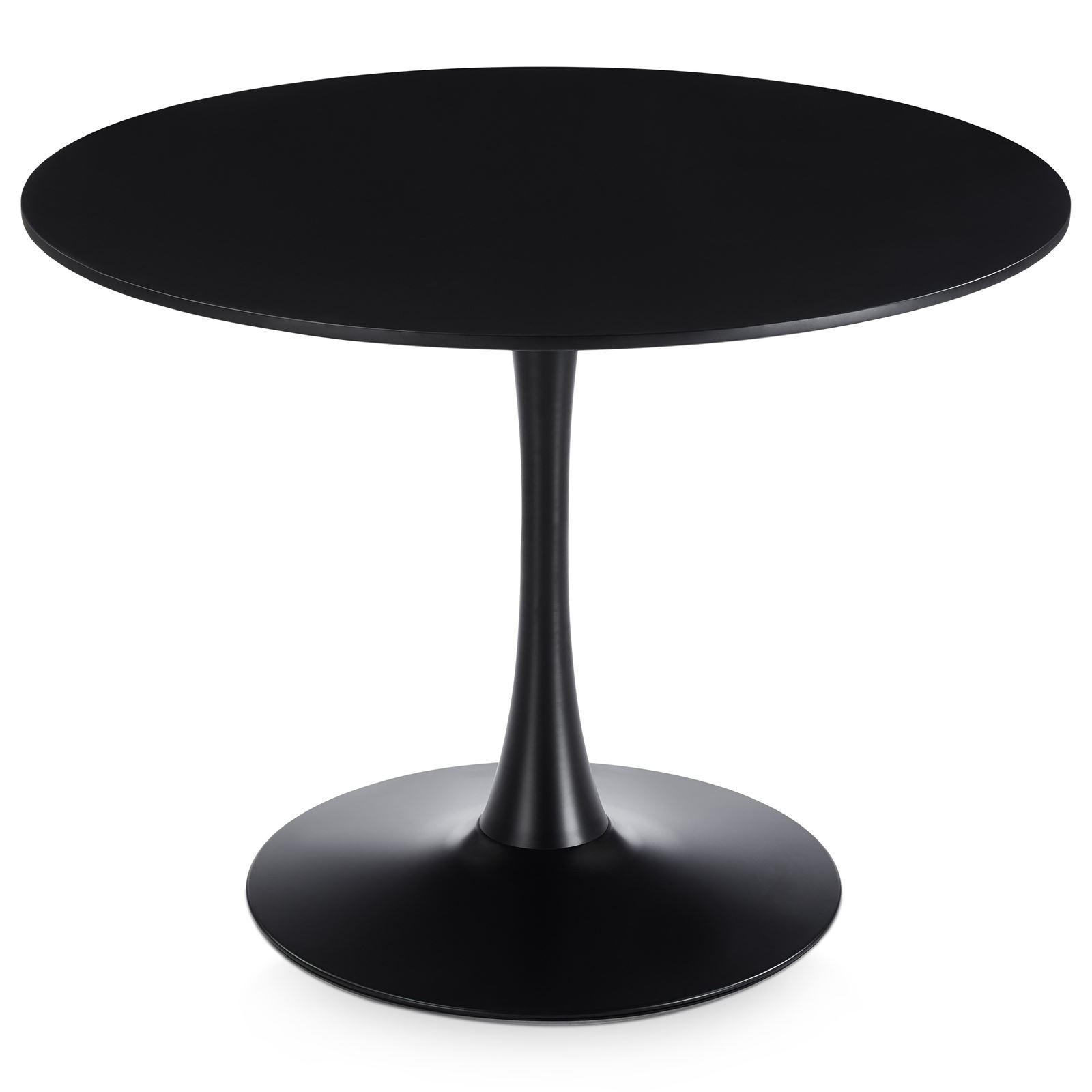 ESSTISCH LOIRE schwarz - Schwarz, Holzwerkstoff/Metall (100/100/73cm) - IDIMEX