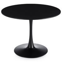 ESSTISCH LOIRE schwarz - Schwarz, Holzwerkstoff/Metall (100/100/73cm) - IDIMEX