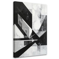 LEINWANDBILD 3D und geometrisch 60x90cm - Grau, Textil (60/90cm) - Feeby