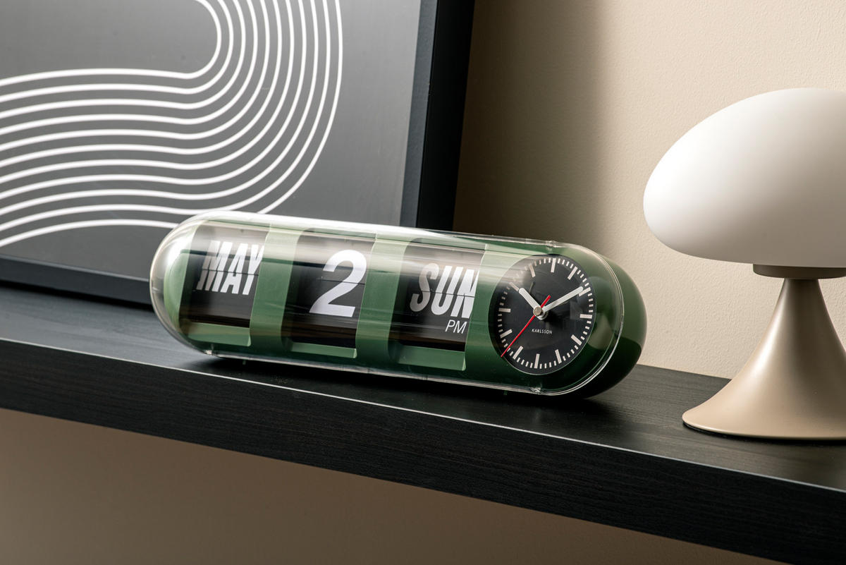 WANDUHR Tube Flip 38/10/13 cm - Grün, Kunststoff (10/13/38cm) - Karlsson