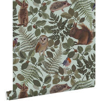 TAPETE Waldtiere 53 cm x 10.05 m - Grün, Papier (53/0.1cm) - ESTAhome