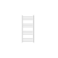 BADHEIZKÖRPER Sahara 400x800 mm Weiß gebogen mit Seitenanschluss - Weiß, Metall (40/80/5cm) - LuxeBath