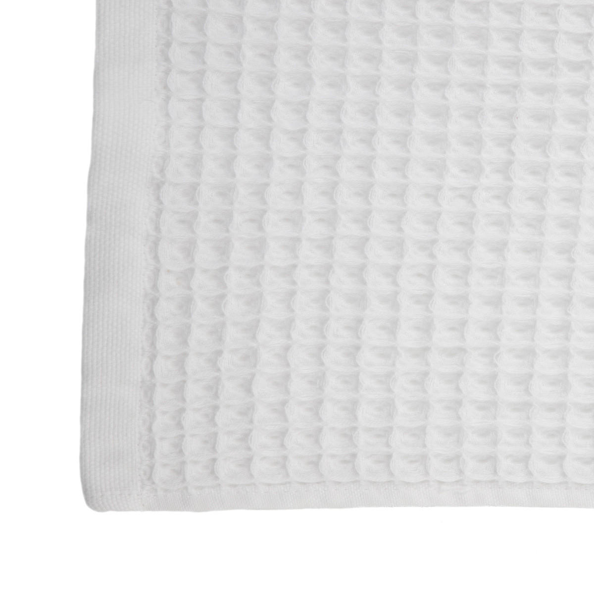 BADETUCH Vaffel weiß 70/130 cm - Weiß, Textil (70/130cm) - Homla