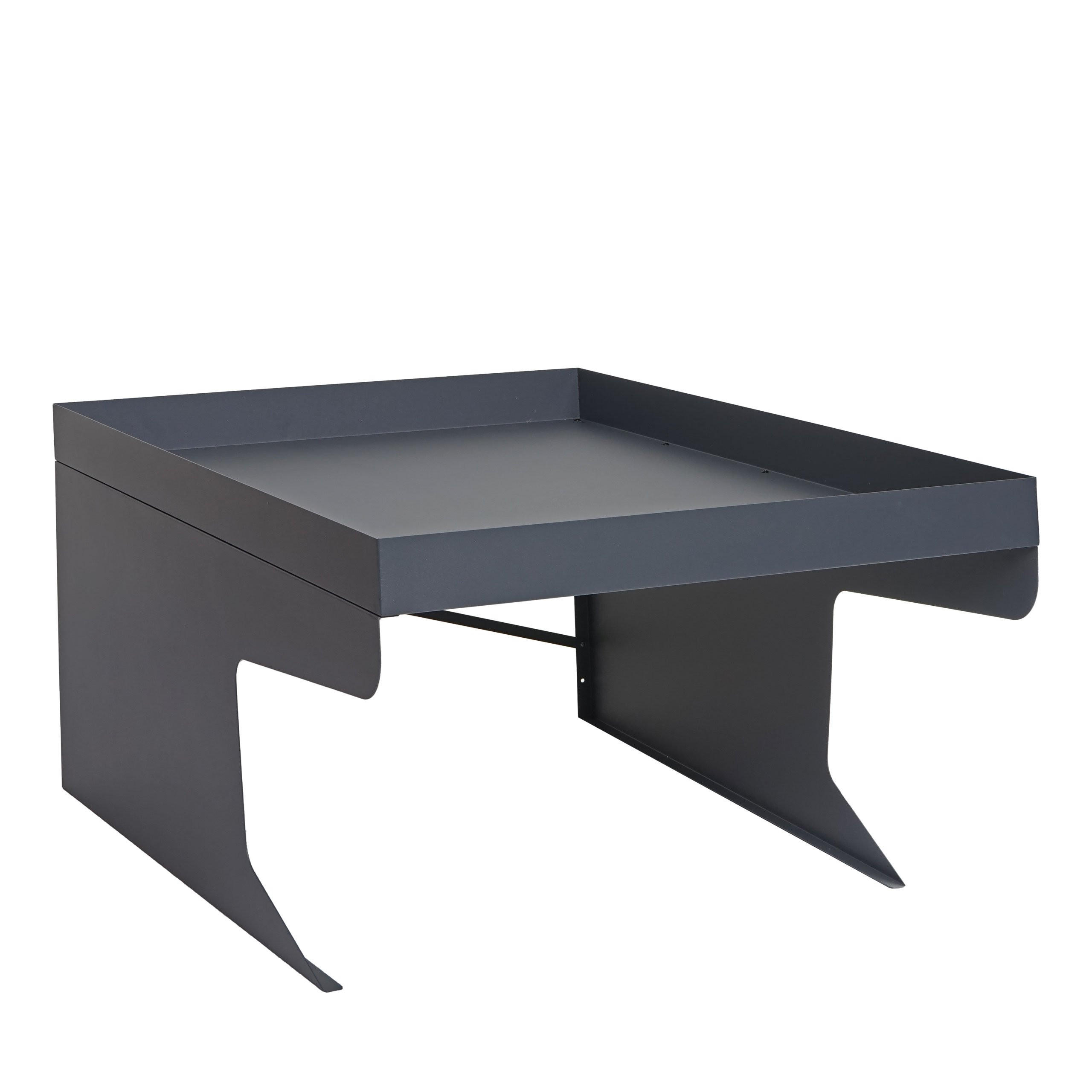 MÄHROBOTER-GARAGE XL mit Pflanzkasten 47x70x100cm Metall Anthrazit - Anthrazit, Metall (70/47/100cm) - PROREGAL