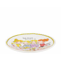 TELLER Girls in Bunt - 22cm - Multicolor, Keramik (21.8/21.8/2.5cm) - Blond Amsterdam