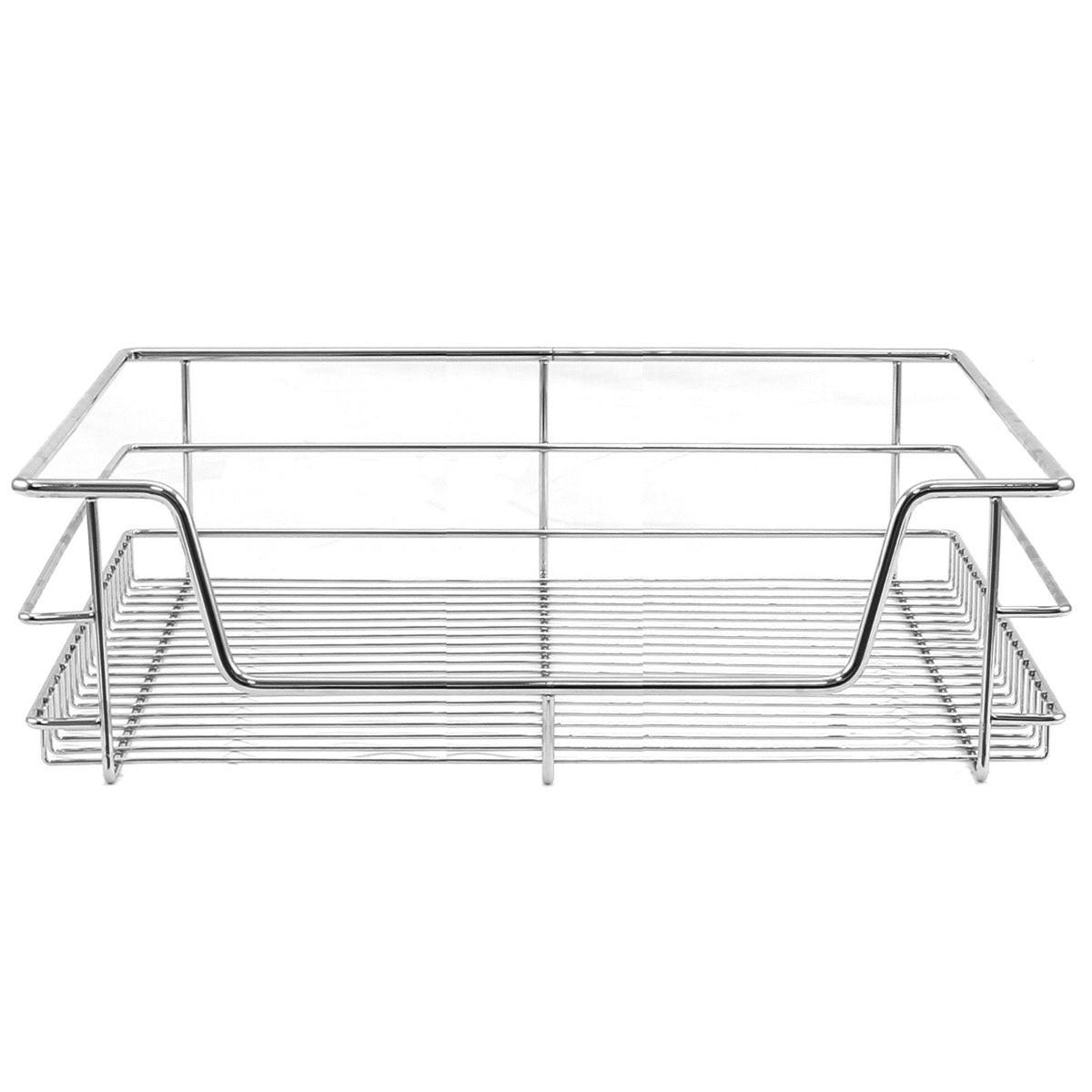 KÜCHENSCHUBLADE 5 x KuKoo Ausziehbare - Für 60cm breite Schränke - Alufarben, Metall (49.7/14/43cm) - Kukoo