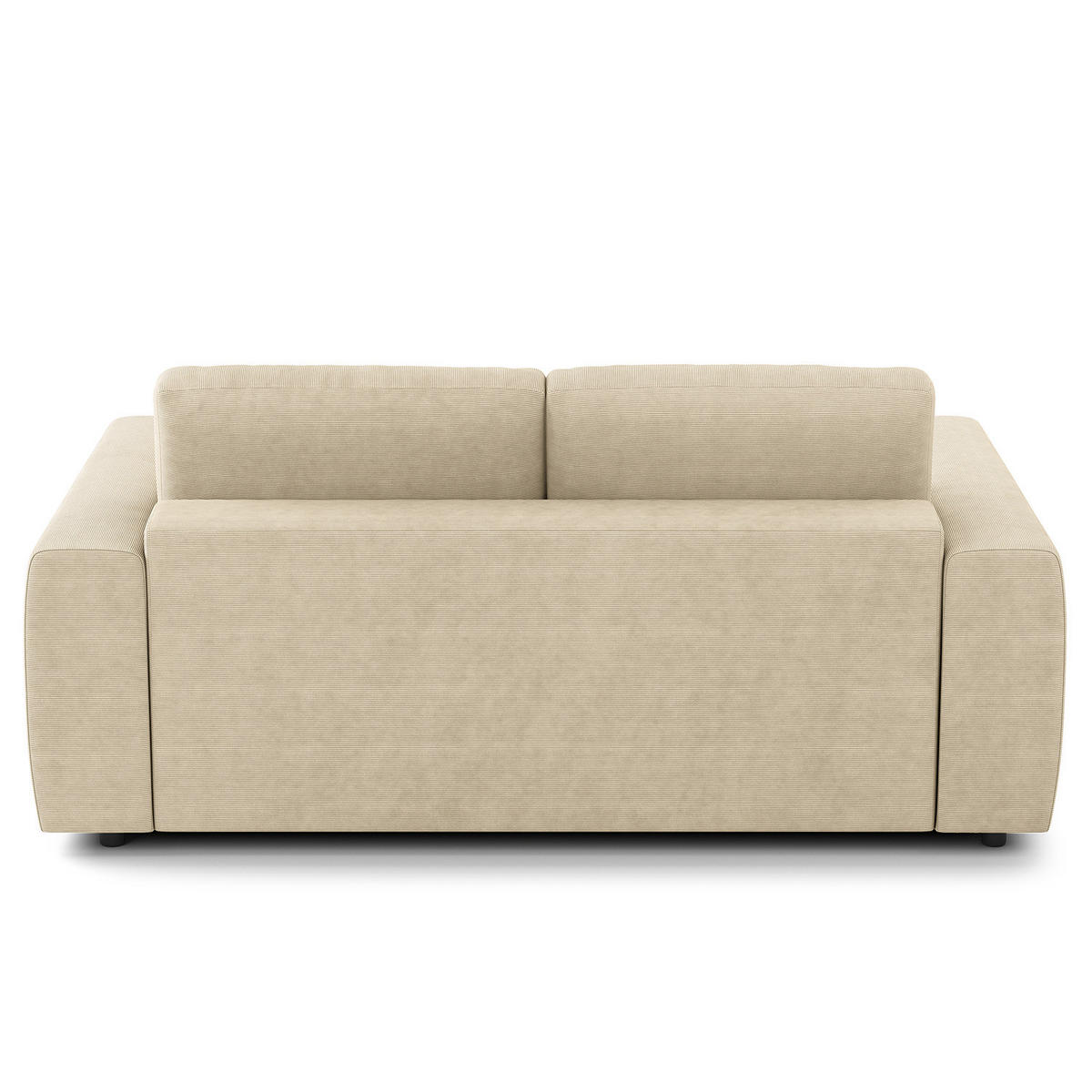 2-SITZER SOFA - Beige/Schwarz, Kunststoff/Textil (182/80/117cm) - home24