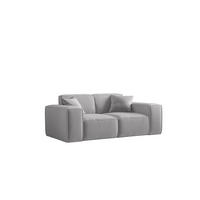 SOFA Celes Premium 2-sitzer Opera Velvet - Hellgrau, Holzwerkstoff/Textil (186/73/88cm) - Fun Möbel