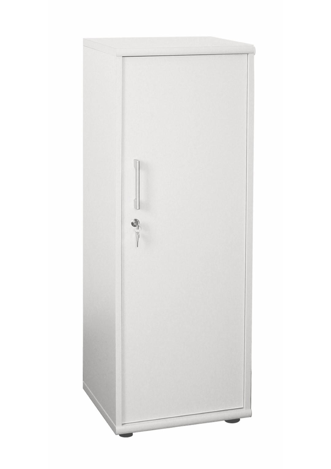 AKTENSCHRANK Tiger Slim 110x40x34 cm 3 Fächern & 1 Flügeltür Weiß - Weiß, Holz (40/110/34cm) - PROREGAL