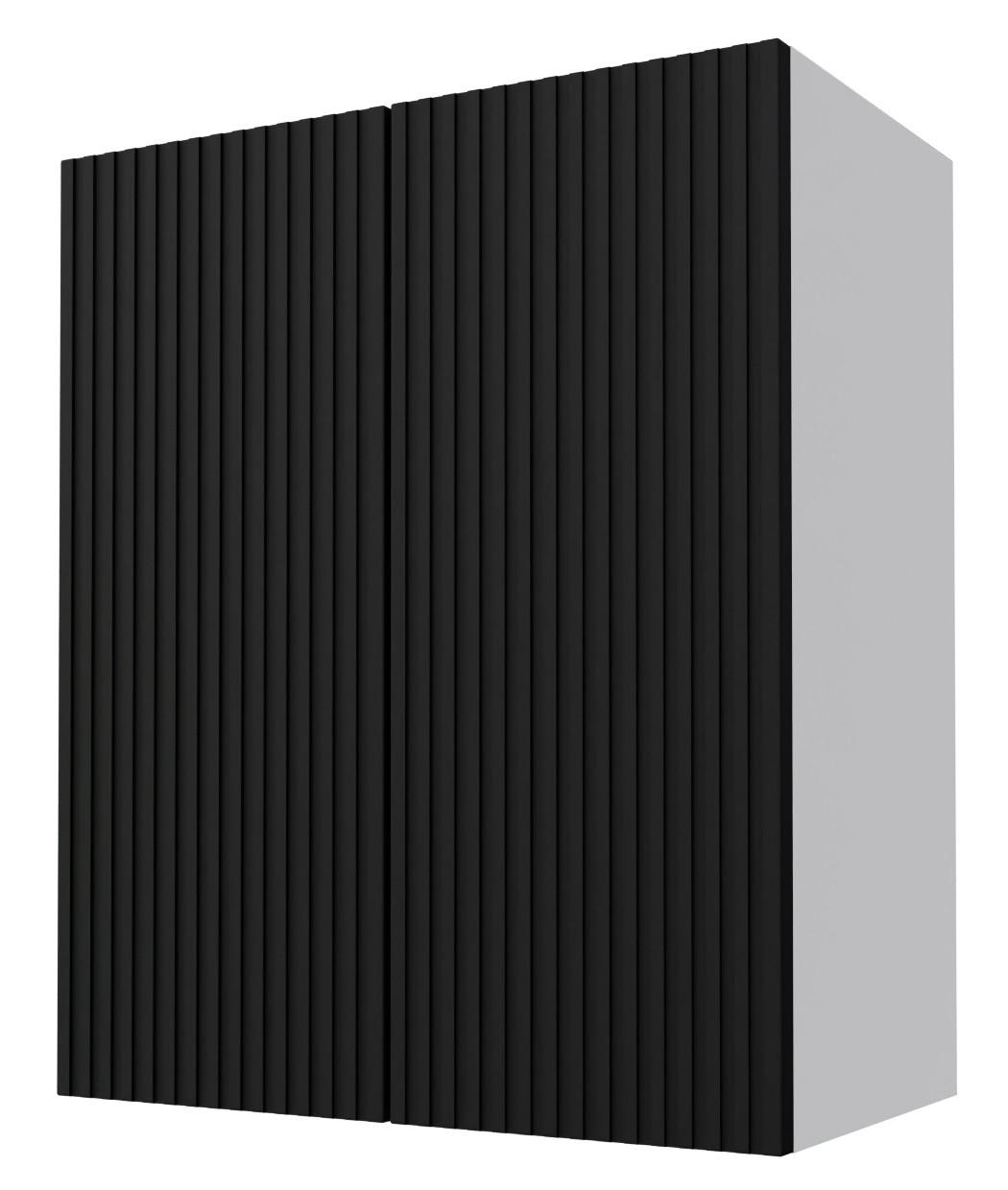 KÜCHENHÄNGESCHRANK Lamello W3/60 Schwarz Matt / Grau 60 / 32,5 / 72cm - Schwarz/Grau, Holz/Holzwerkstoff (60/72/32.5cm) - Feldmann-Wohnen