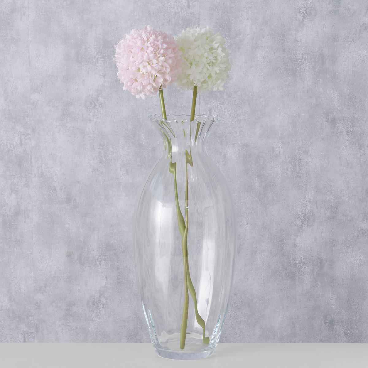 VASE Glas Kavi 50 cm - Transparent, Glas (22/50cm) - Boltze Home