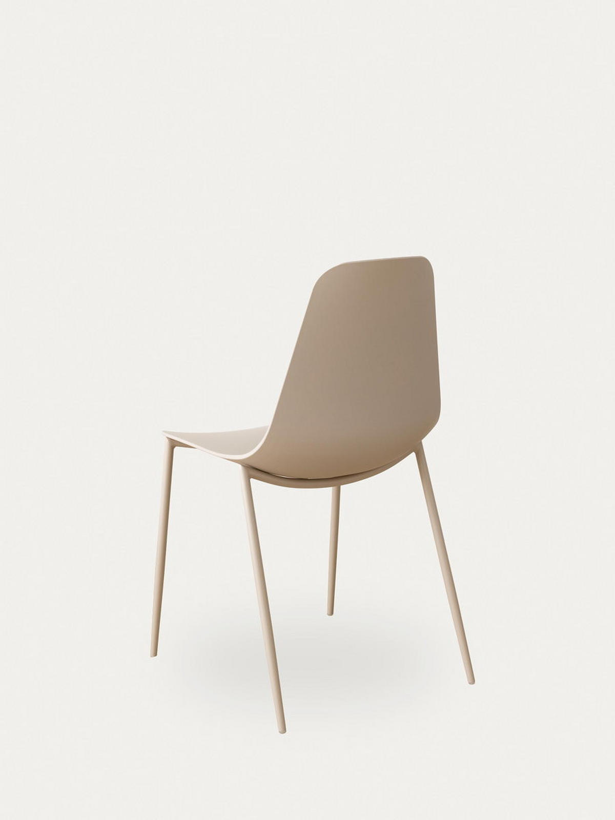STUHL Minno Beige 49 cm x 88 cm - Beige, Kunststoff (49/88/52cm) - Kenay Home