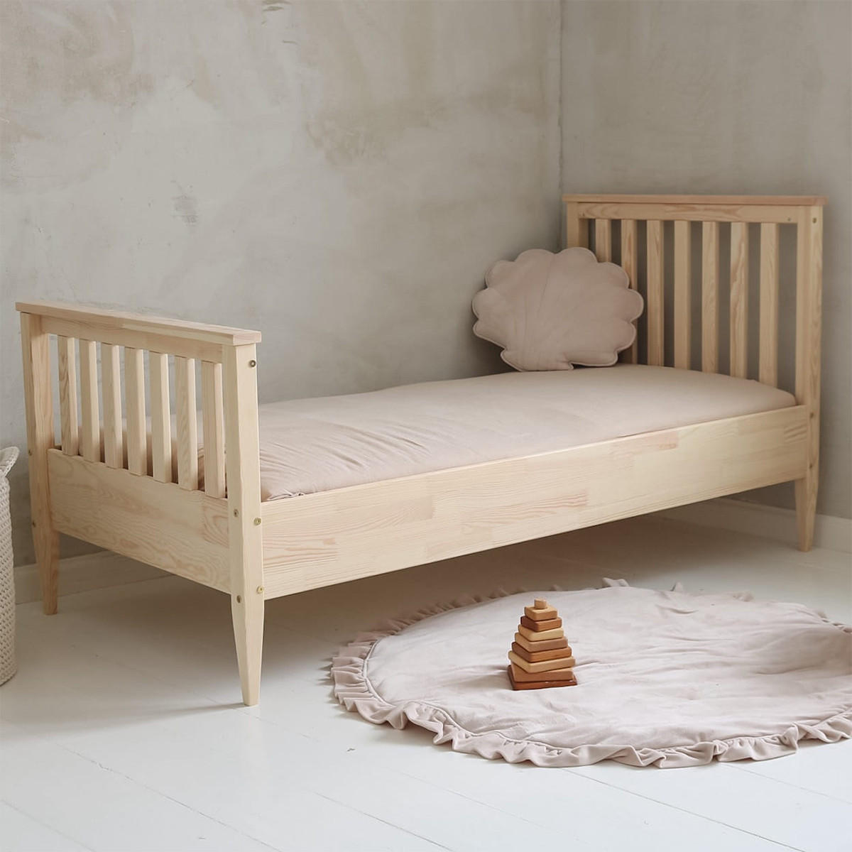 POSTEL 90/190 Joséphine Přírodní dřevo - hnědá, dřevo (90/190cm) - Petits-meubles