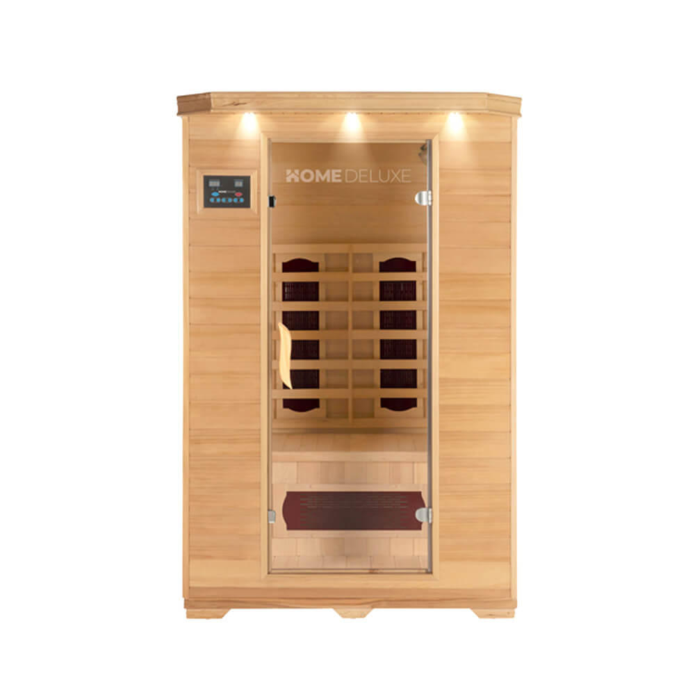 INFRAROTKABINE REDSUN M - Braun, Holz (120/190/105cm) - Home Deluxe