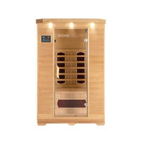 INFRAROTKABINE REDSUN M - Braun, Holz (120/190/105cm) - Home Deluxe