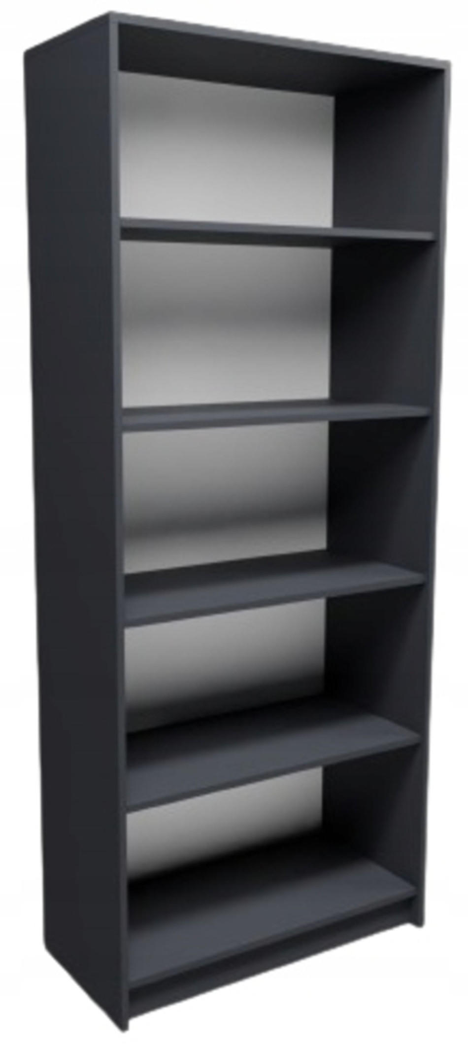 BÜCHERREGAL R6 Anthrazit 74/35/180 cm - Anthrazit, Holzwerkstoff (74/180/35cm) - Matkam Möbel