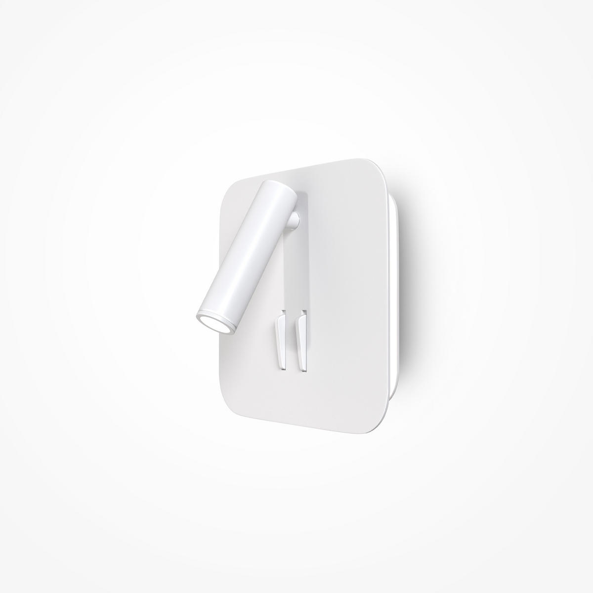 WANDLEUCHTE Ios 176 - Weiß - 6.5/13/13 cm - Weiß, Kunststoff (13/13/6.5cm) - Maytoni