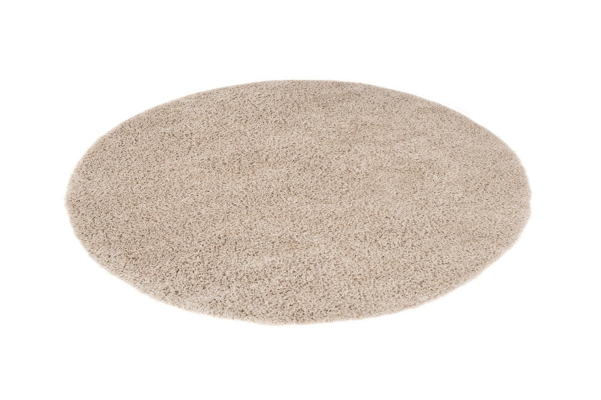 TEPPICH ESSENCE ROUND Beige 200/200 cm - Beige, Textil (200/200cm) - Tapiso