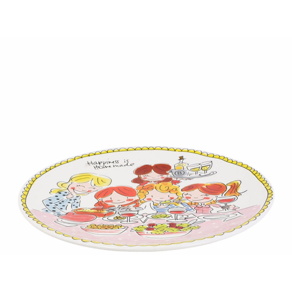 TELLER Girls in Bunt - 26cm - Multicolor, Keramik (26.2/26.3/3cm) - Blond Amsterdam