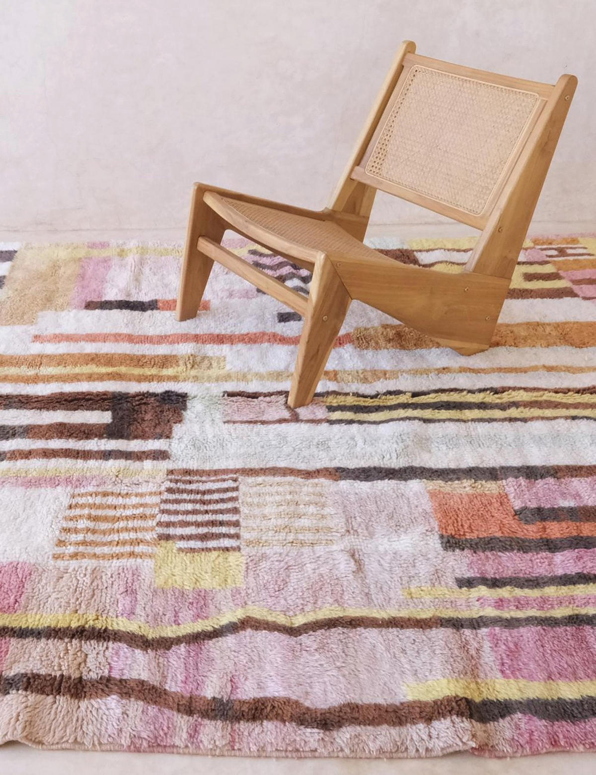 BERBERTEPPICH aus Wolle anspruchsvoll Design 200x 300 cm - Multicolor, Naturmaterialien (200/300cm) - AFK Living